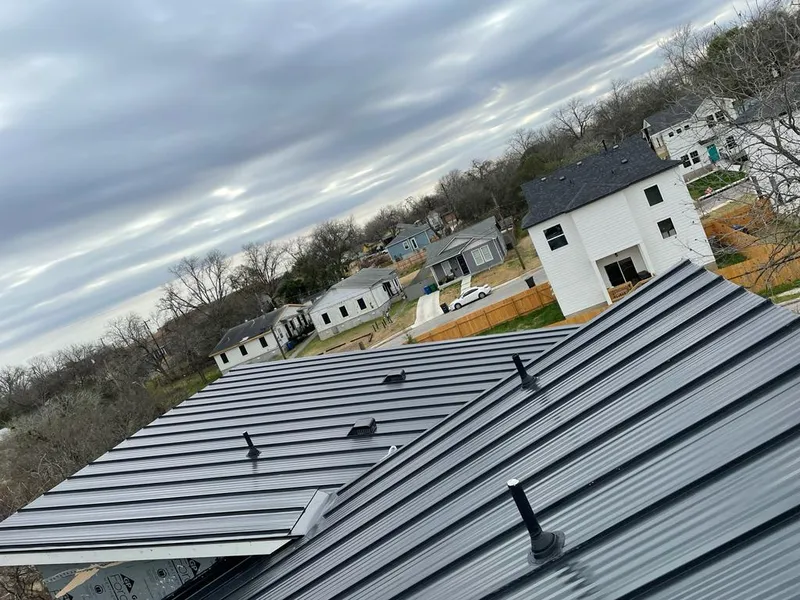 Standing seam metal roof panels with vents for Skylight Repair in East Chicago